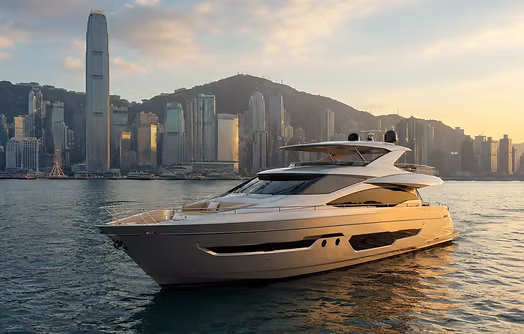 Hong Kong yacht in Victoria Harbour