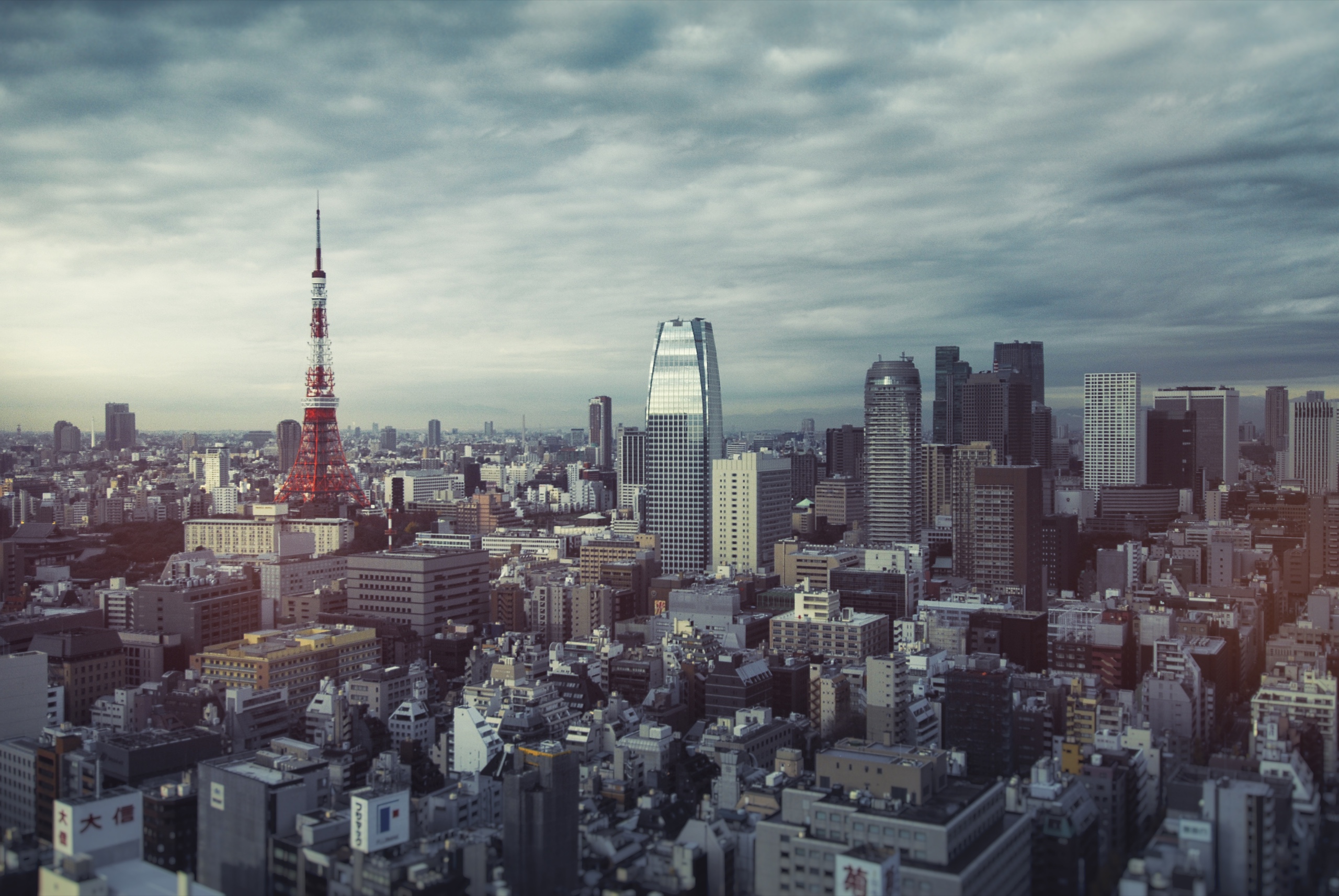 Tokyo skyline with Tokyo Tower